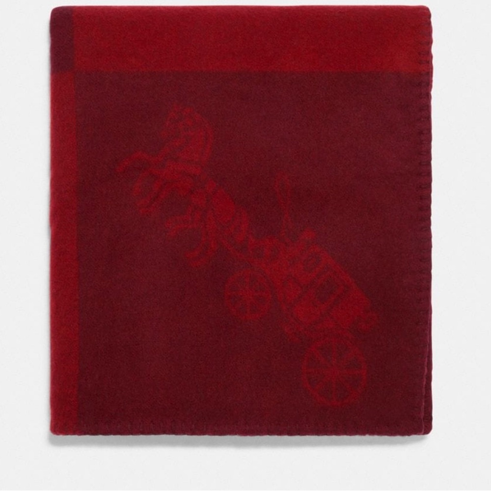 Coach Horse and Carriage Print Blanket
